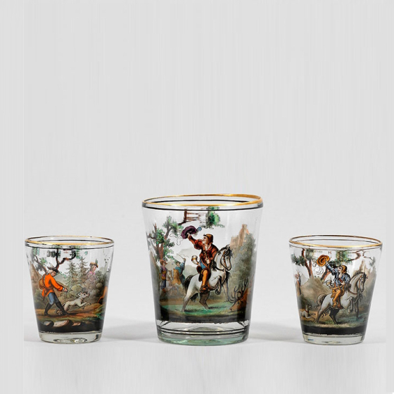 Набор из стаканов, Германия, нач. XVIII века